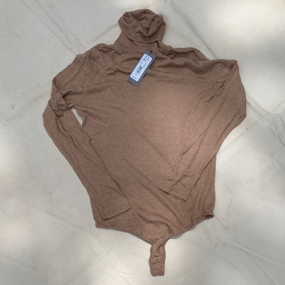 Eva Mendes NY&C cashmere blend turtleneck bodysuit